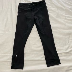 Lululemon Black Crop Leggings Size 4